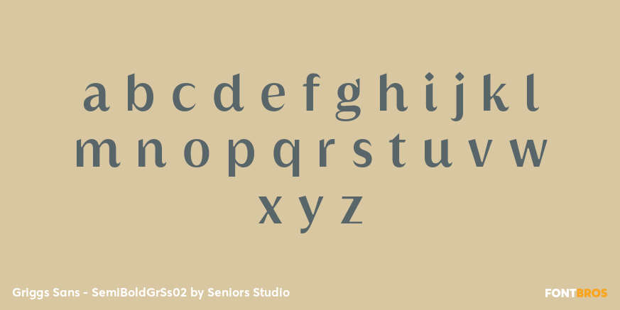 Griggs Sans - SemiBoldGrSs02 Font Poster #1