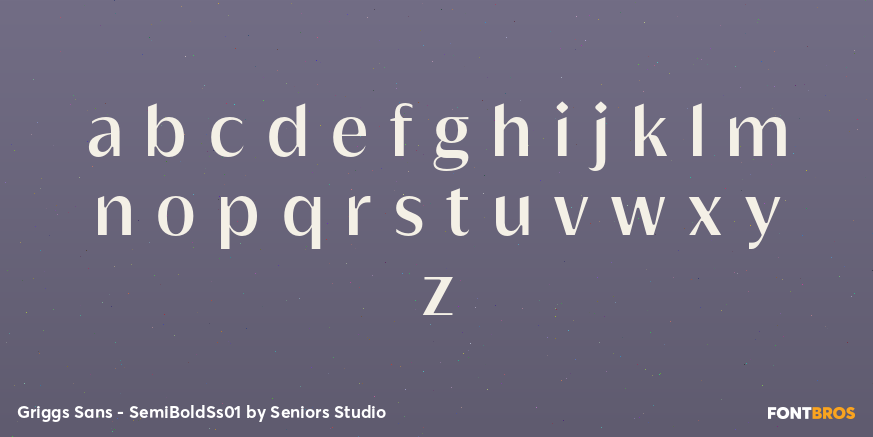 Griggs Sans - SemiBoldSs01 Font Poster #3