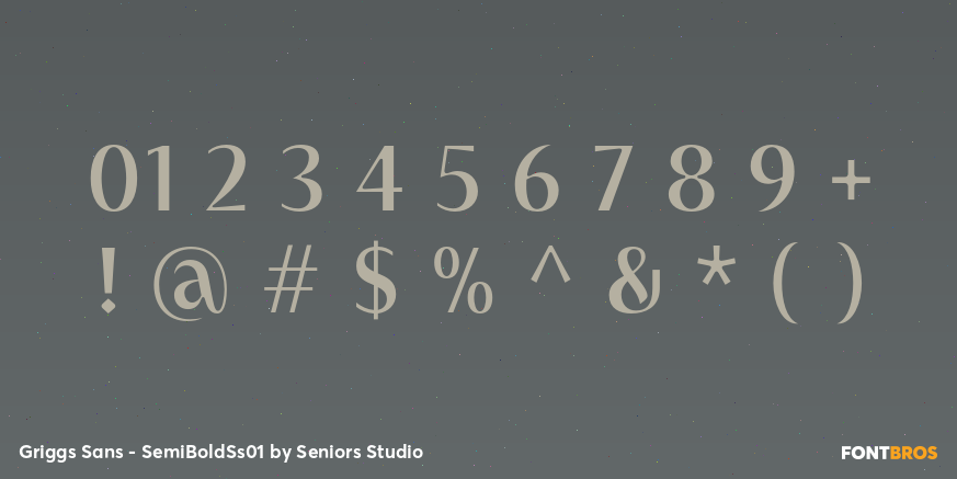 Griggs Sans - SemiBoldSs01 Font Poster #4