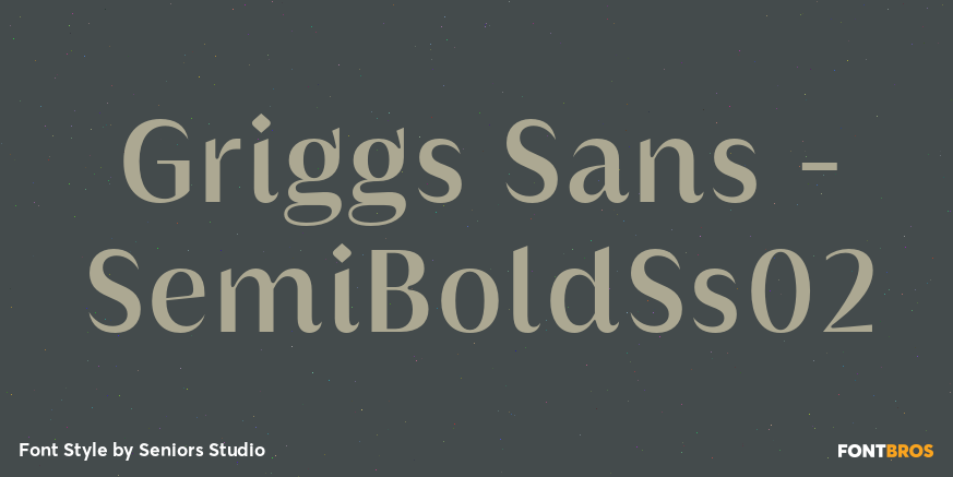 Griggs Sans - SemiBoldSs02 Font Poster #1