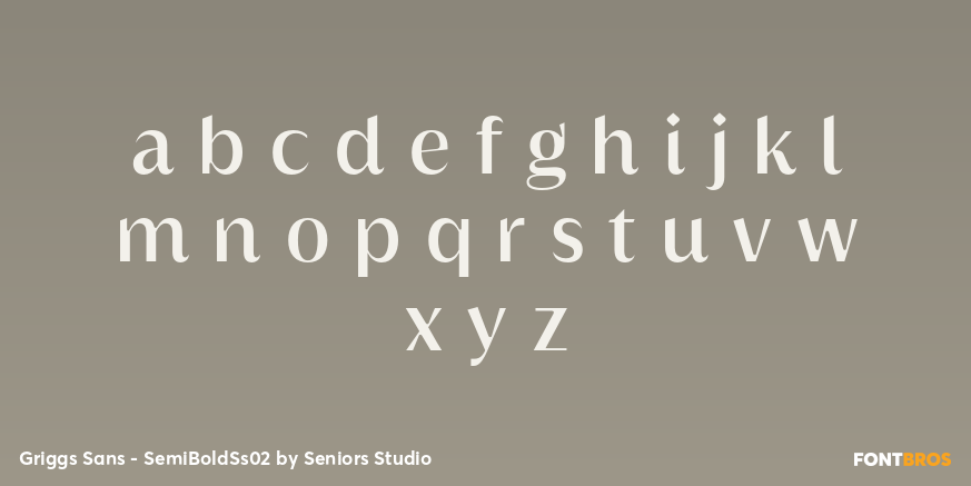 Griggs Sans - SemiBoldSs02 Font Poster #3