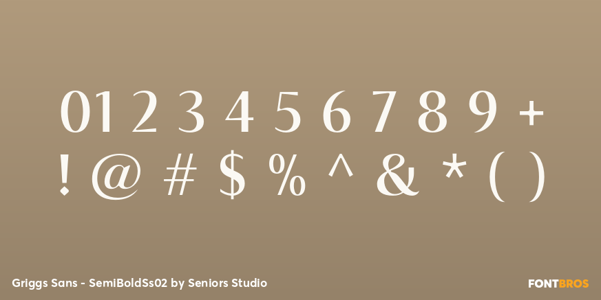Griggs Sans - SemiBoldSs02 Font Poster #4