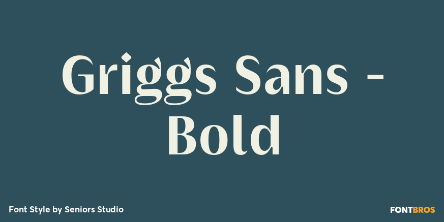 Griggs Sans - Bold Font Poster #1