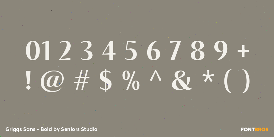 Griggs Sans - Bold Font Poster #1