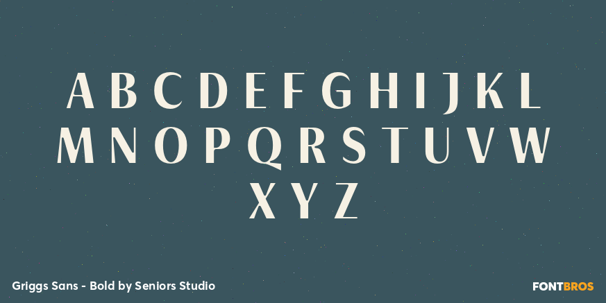 Griggs Sans - Bold Font Poster #1