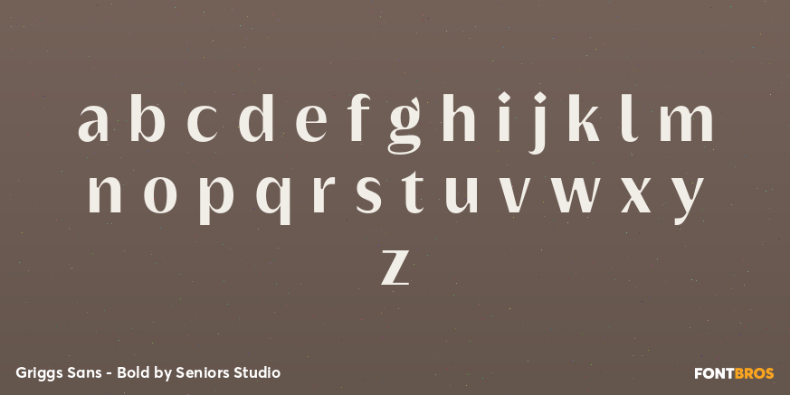 Griggs Sans - Bold Font Poster #1