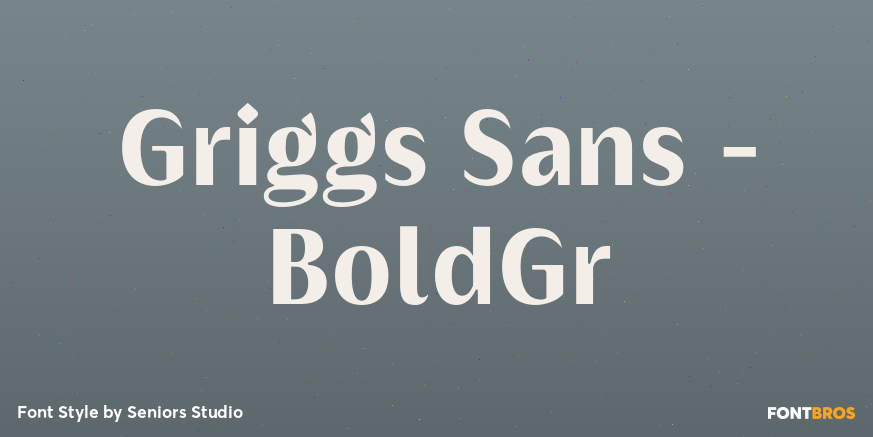 Griggs Sans - BoldGr Font Poster #1