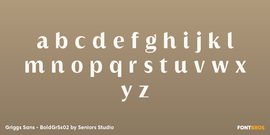 Griggs Sans - BoldGrSs02 Font Poster #1