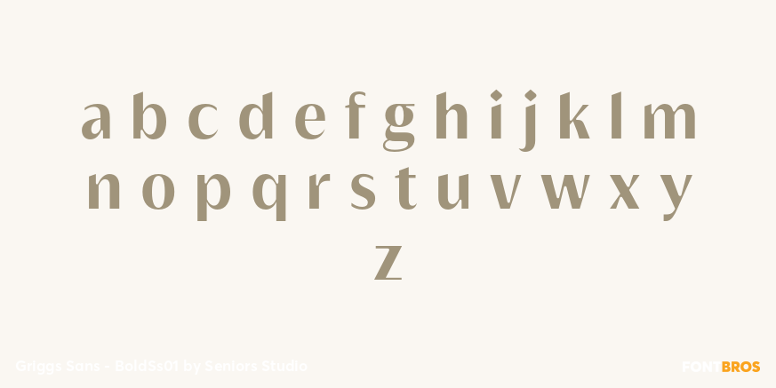 Griggs Sans - BoldSs01 Font Poster #3