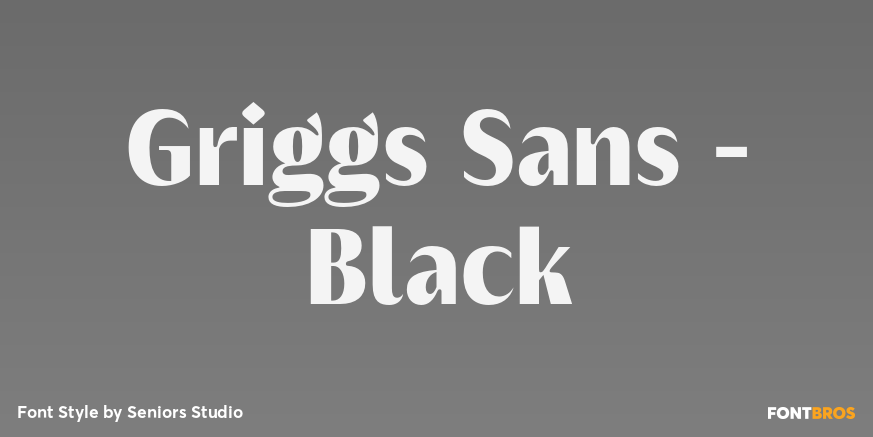 Griggs Sans - Black Font Poster #1