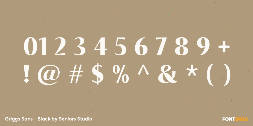 Griggs Sans - Black Font Poster #1