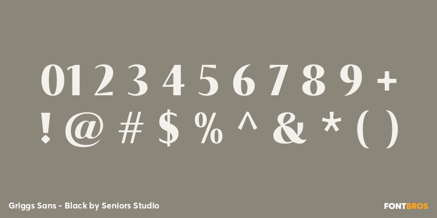 Griggs Sans - Black Font Poster #4