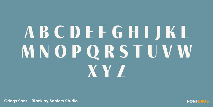 Griggs Sans - Black Font Poster #1