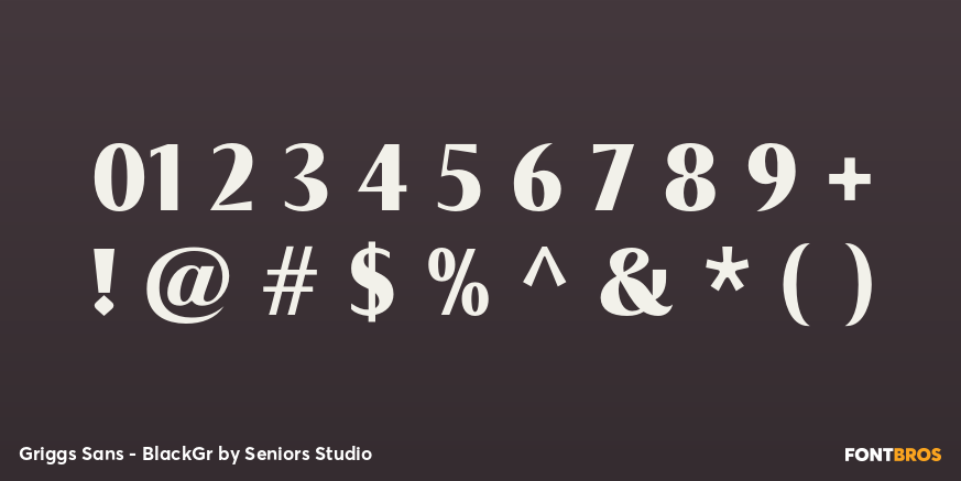 Griggs Sans - BlackGr Font Poster #1