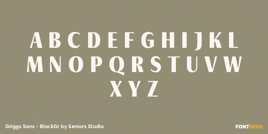Griggs Sans - BlackGr Font Poster #2