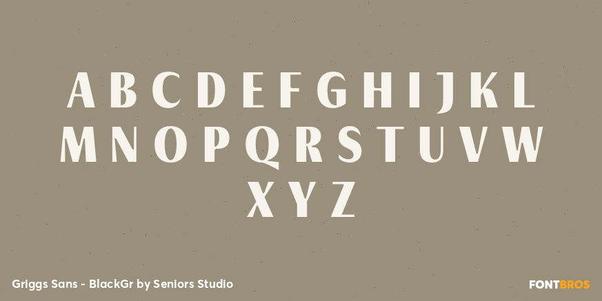 Griggs Sans - BlackGr Font Poster #1