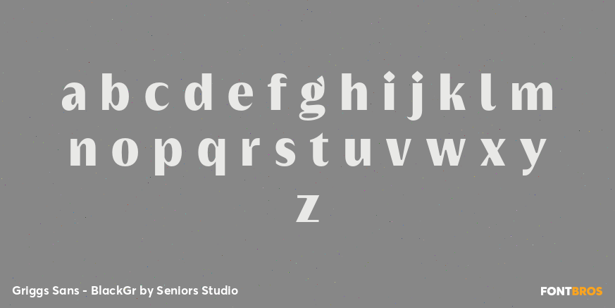 Griggs Sans - BlackGr Font Poster #1