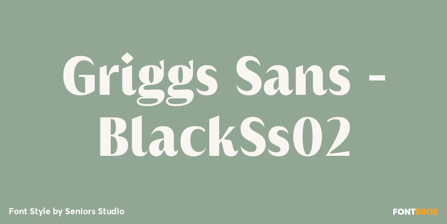 Griggs Sans - BlackSs02 Font Poster #1