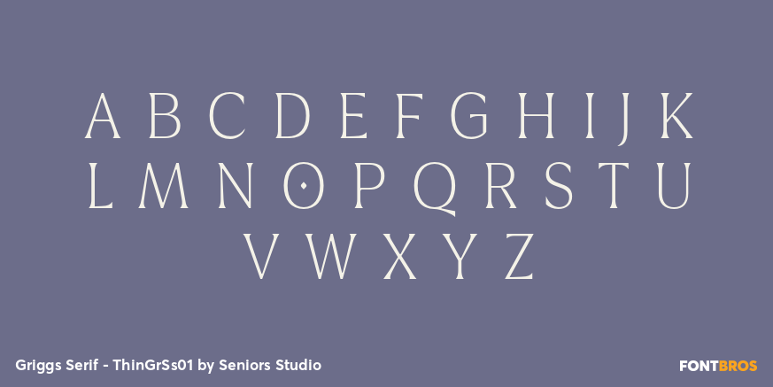 Griggs Serif - ThinGrSs01 Font Poster #2