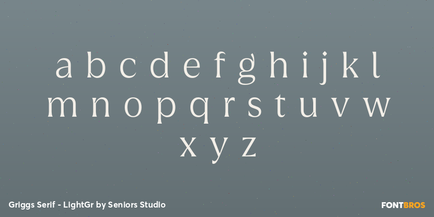 Griggs Serif - LightGr Font Poster #3