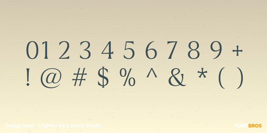 Griggs Serif - LightGr Font Poster #4