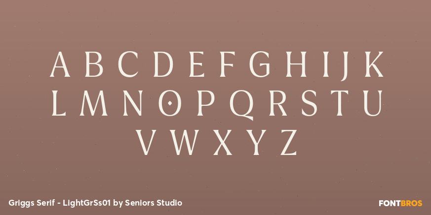 Griggs Serif - LightGrSs01 Font Poster #2