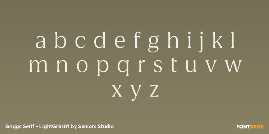 Griggs Serif - LightGrSs01 Font Poster #3