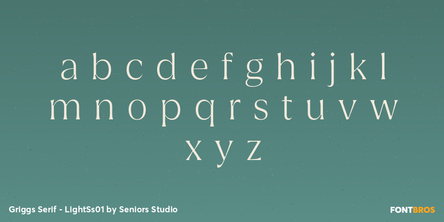 Griggs Serif - LightSs01 Font Poster #3