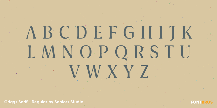Griggs Serif - Regular Font Poster #2
