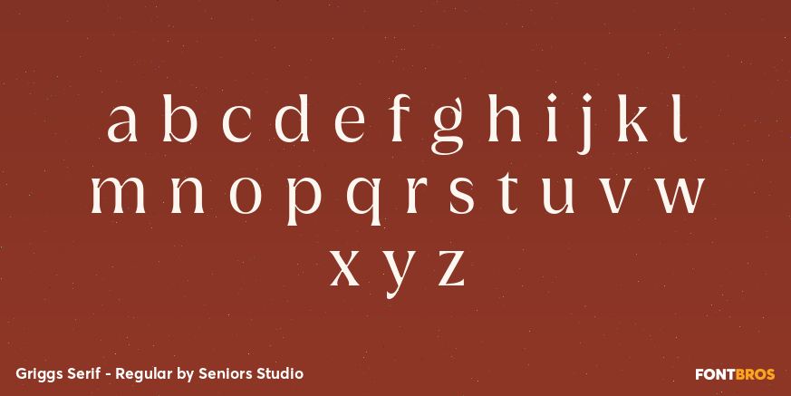 Griggs Serif - Regular Font Poster #3