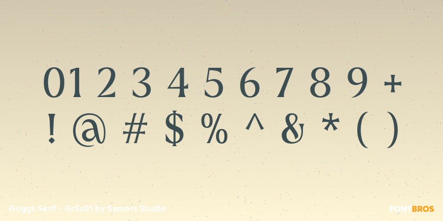Griggs Serif - GrSs01 Font Poster #1