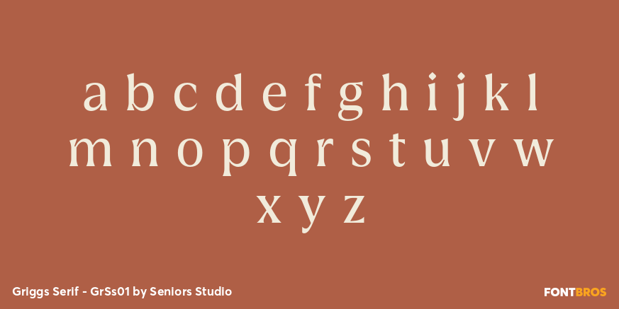 Griggs Serif - GrSs01 Font Poster #1