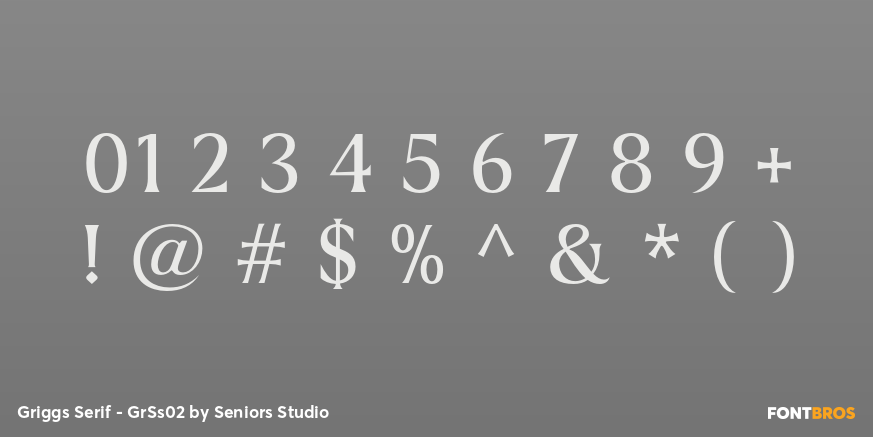 Griggs Serif - GrSs02 Font Poster #4