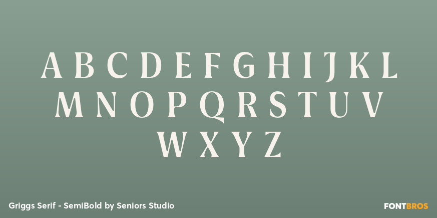 Griggs Serif - SemiBold Font Poster #2
