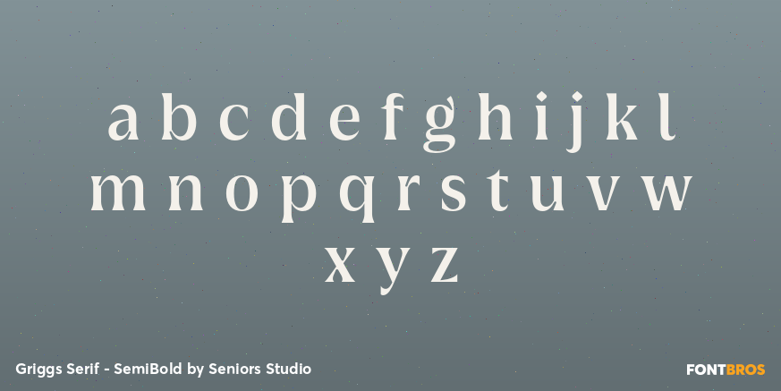 Griggs Serif - SemiBold Font Poster #3