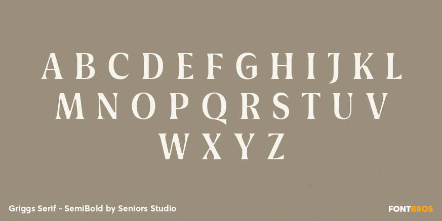 Griggs Serif - SemiBold Font Poster #1