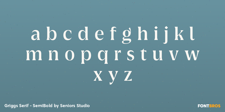 Griggs Serif - SemiBold Font Poster #1