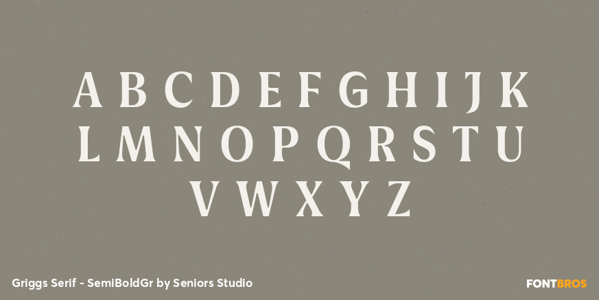 Griggs Serif - SemiBoldGr Font Poster #2