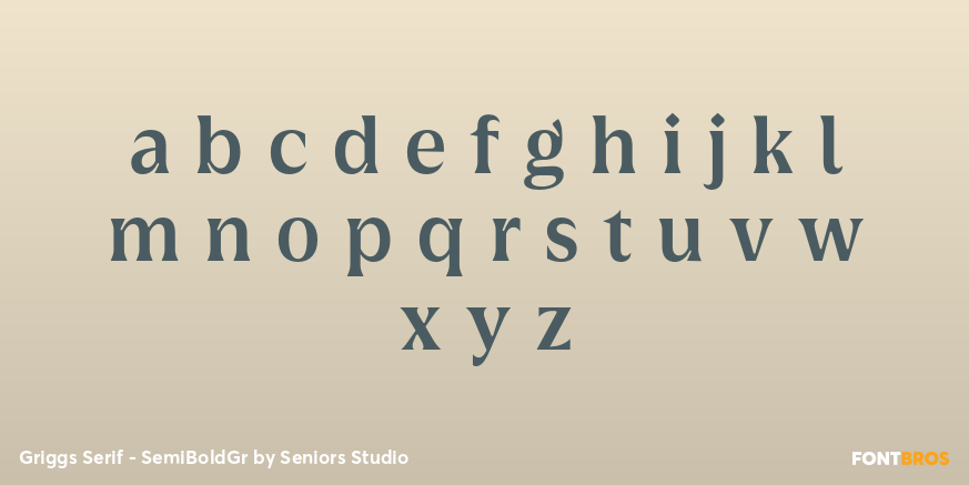 Griggs Serif - SemiBoldGr Font Poster #3