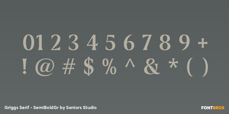 Griggs Serif - SemiBoldGr Font Poster #4