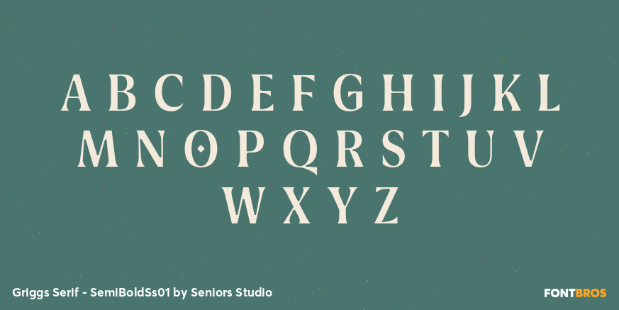 Griggs Serif - SemiBoldSs01 Font Poster #2