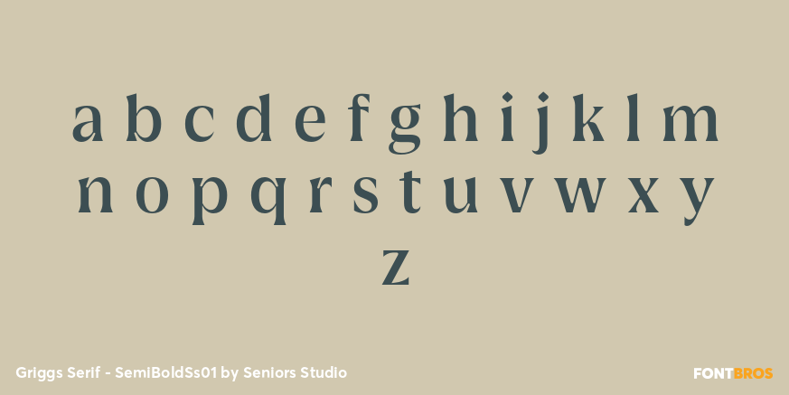 Griggs Serif - SemiBoldSs01 Font Poster #3