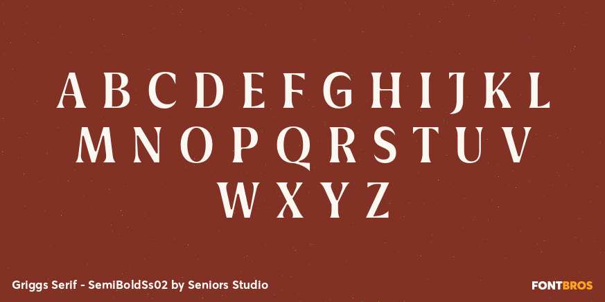 Griggs Serif - SemiBoldSs02 Font Poster #2