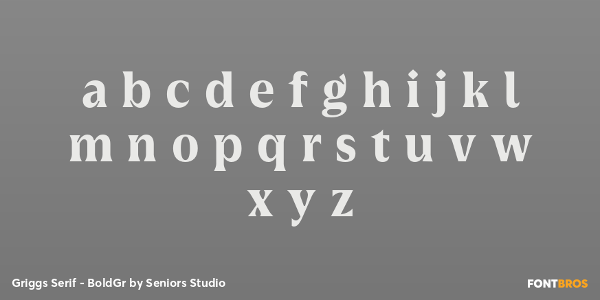 Griggs Serif - BoldGr Font Poster #3