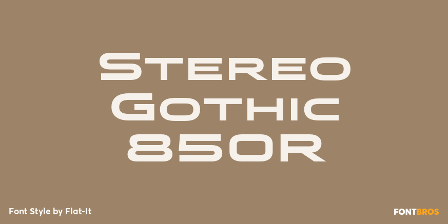 Stereo Gothic 850R Font Poster #1