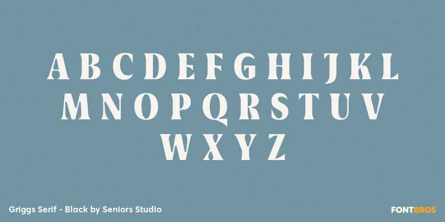 Griggs Serif - Black Font Poster #2