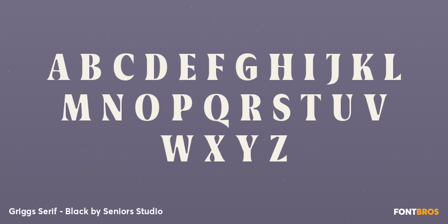 Griggs Serif - Black Font Poster #1