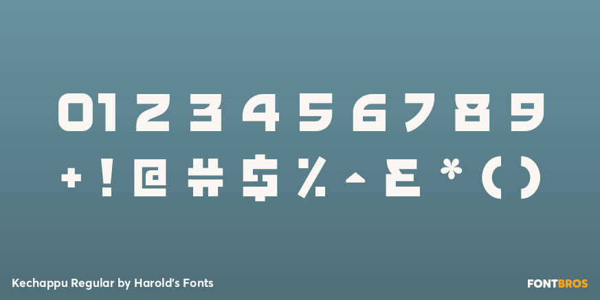 Kechappu Regular Font Poster #4