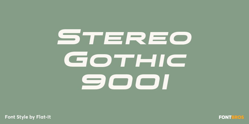 Stereo Gothic 900I Font Poster #1