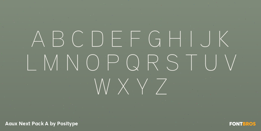 Aaux Next Pack A Font Poster #2